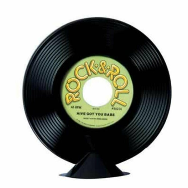 Goldengifts Plastic Record Centerpiece 9 inches GO3344524